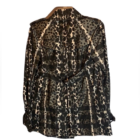 Authentic Burberry shirt blouse jacket raincoat lad XS-2 $1500 black white - Picture 2 of 15